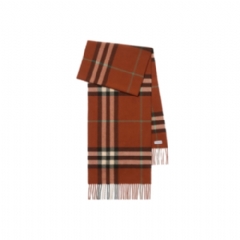 Burberry Women Check Cashmere Scarf Brick 81126431