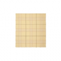 Burberry Women Wide Check Wool Scarf Buff 81124921