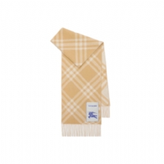 Burberry Women Check Cashmere Scarf Sand beige 81152581