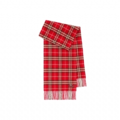 Burberry Women Check Cashmere Scarf Crayon red 81187421