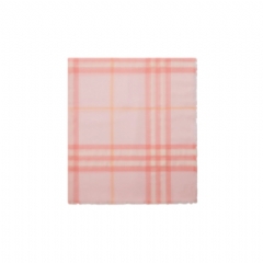 Burberry Women Wide Check Wool Scarf Sugar 81104741