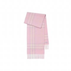 Burberry Women Check Cashmere Scarf Fondant 81126511