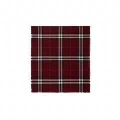 Burberry Women Wide Check Wool Scarf Oxblood 81104711