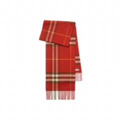Burberry Women Check Cashmere Scarf Roux 81126451