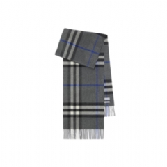 Burberry Women Check Cashmere Scarf Marlborough grey 81126421
