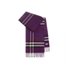 Burberry Women Check Cashmere Scarf Pansy 80910071