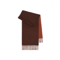 Burberry Women Reversible Cashmere Scarf Treacle/brick 81100171