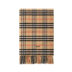 Burberry Women Check Wool Cashmere Blanket Sand 81095731