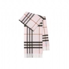 Burberry Women Check Cashmere Scarf Pale candy pink 80778771