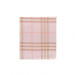 Burberry Women Wide Check Wool Scarf Quartz pink 81229211