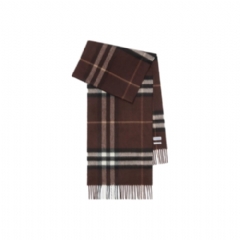 Burberry Women Check Cashmere Scarf Treacle 81126381