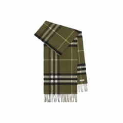 Burberry Women Check Cashmere Scarf Pea 81126461