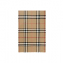Burberry Women Wide Check Wool Silk Scarf Archive beige 80787791