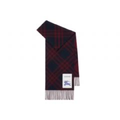 Burberry Women Check Cashmere Scarf Ink blue 81168781