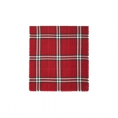 Burberry Women Reversible Check Wool Silk Scarf Oxblood red/post red 81141011