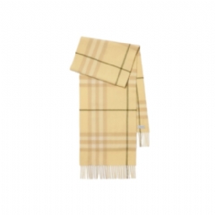 Burberry Women Check Cashmere Scarf Buff 81127101