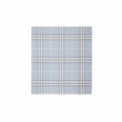 Burberry Women Wide Check Wool Scarf Mist 81104681