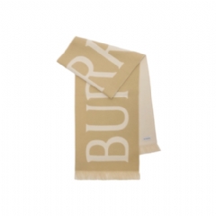 Burberry Women Logo Wool Scarf Sand 81095621