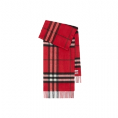 Burberry Women Check Cashmere Scarf Post red 81126401