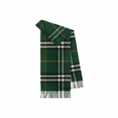 Burberry Women Check Cashmere Scarf Dark fern green 80946531