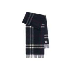 Burberry Women Check Cashmere Scarf Ink 81126411