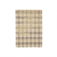 Burberry Women Wide EKD Check Wool Silk Scarf Pebble white 81179041