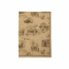 Burberry Women London Landmarks Wool Silk Scarf Sand 81129811