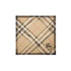Burberry Women Watercolour Check Silk Scarf Sand beige 81213921