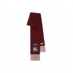 Burberry Women Check Label Cashmere Scarf Sash red 81168791