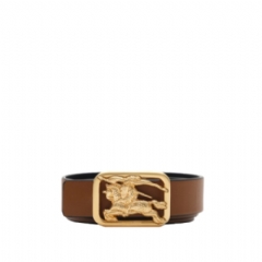 Burberry Women Reversible Leather Rider Belt​ Black/hazel brown 81249801
