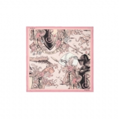Burberry Women Etched Knight Silk Scarf Quartz pink 81239431