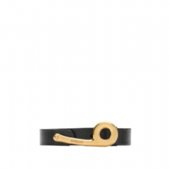 Burberry Women Thin Leather Bridle Belt Black 81156751