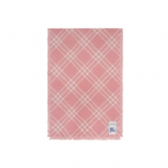 Burberry Women Wide Check Wool Silk Scarf Sugar pink 81232511