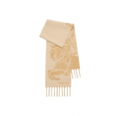 Burberry Women Reversible EKD Wool Scarf Sand beige 81179081