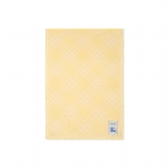 Burberry Women Wide Check Wool Silk Scarf Custard beige 81225811