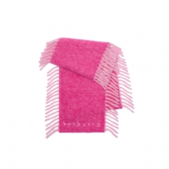 Burberry Women Alpaca Wool Blend Happy Scarf Bow pink/jam pink 81187331
