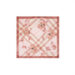 Burberry Women Watercolour Check Silk Scarf Quartz pink 81239231