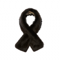 Burberry Women Reversible Shearling Scarf Sand beige 81177031