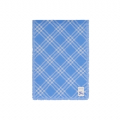 Burberry Women Wide Check Wool Silk Scarf Dive blue 81225831