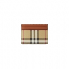 Burberry Women Check Card Case Archive beige 81098011