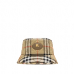 Burberry Women Quilted Horseshoe Bucket Hat Sand beige 81255331