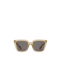 Burberry Women Check Engraved Square Sunglasses Light beige 40849601