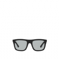 Burberry Women Embossed Check Square Sunglasses Black 40845171