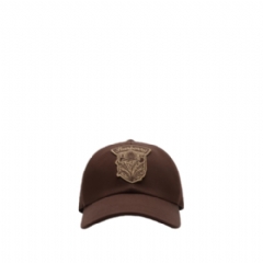 Burberry Women Thistle Shield Gabardine Baseball Cap Treacle brown 81198241