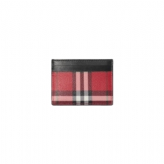Burberry Women Check Card Case Post red 81169441