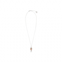 Burberry Women Knight Heart Charm Necklace Silver/gold 81209111