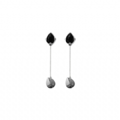 Burberry Women Onyx Shield Pendant Earrings Silver/black 80853291