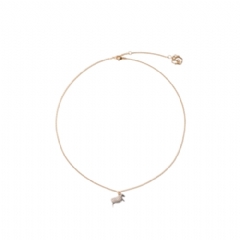 Burberry Women Sheep Charm Necklace​ Gold/silver/clear 81120291