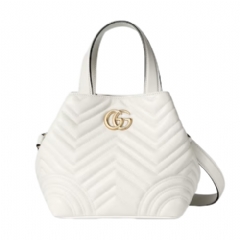 Gucci Women Gucci Betty small tote bag white leather 847386 AAFA1 9050