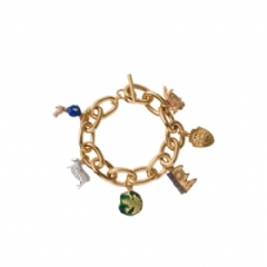 Burberry Women Charm Bracelet Gold/multicolour 81120241